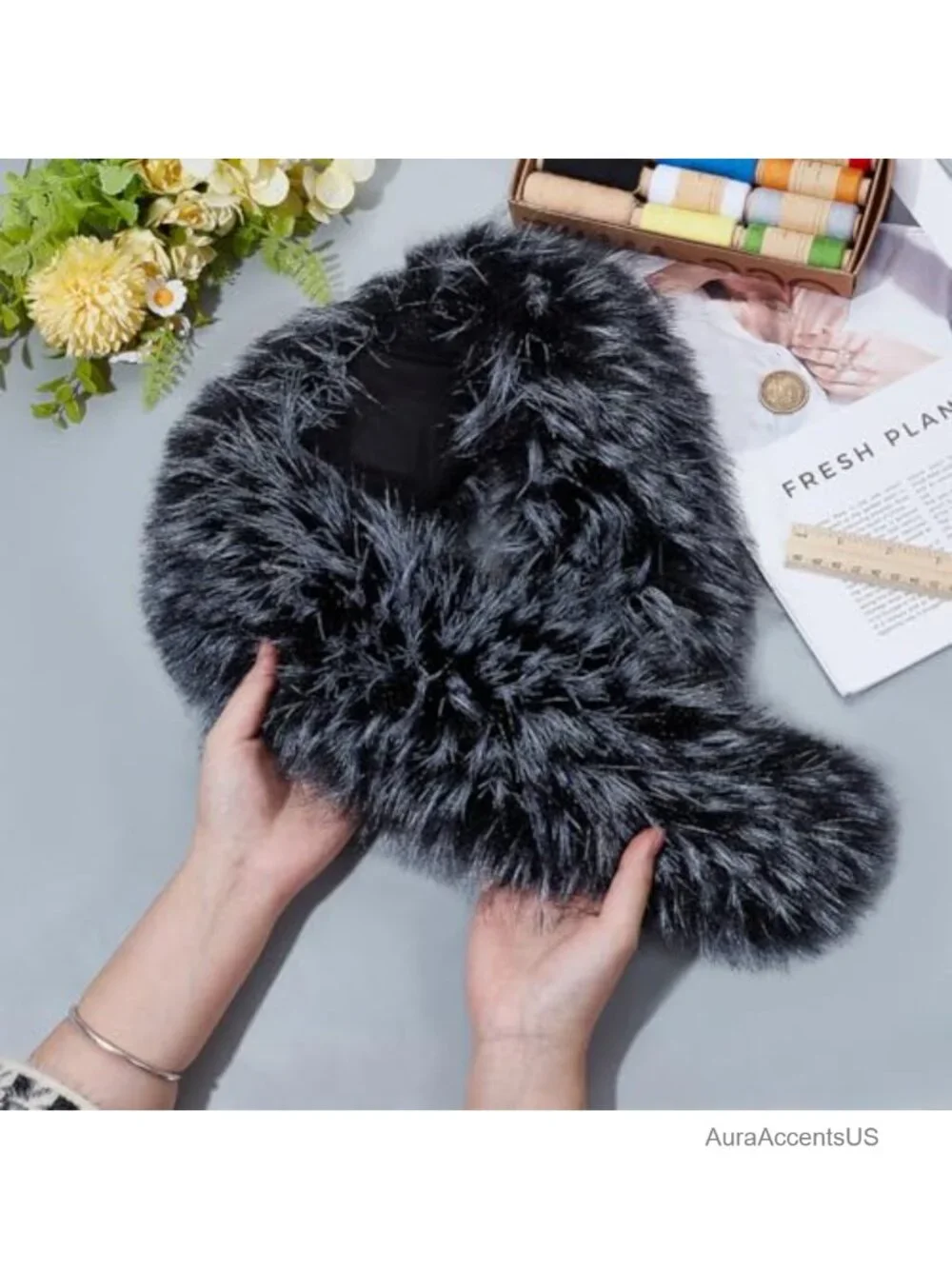 Faux Fur Collar Replacement for Coat Jacket Sewing Craft